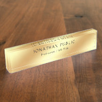 Elégant Gold Look Calligraphique Type Nom Texte