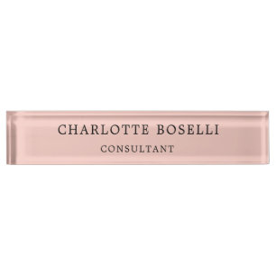 Porte-nom Élégant minimaliste professionnel classique
