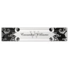 Élégant motif monogramme damassé