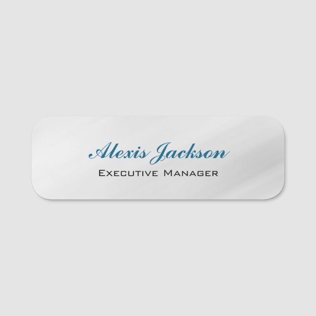 Porte-nom Élégant style contemporain moderne Arrière - plan  (Devant)