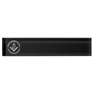 Porte-nom Emblème de franc-maçonnerie