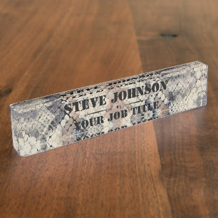 Porte-nom employé, bureau, collègue, titre, position,