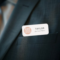 Employé de l'entreprise du logo d'entreprise perso