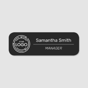 Porte-nom Employé du logo de l'entreprise