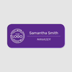 Porte-nom Employé du logo de l'entreprise