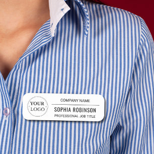 Porte-nom Employé du logo professionnel