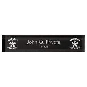 Porte-nom Employez votre propre logo fait sur commande