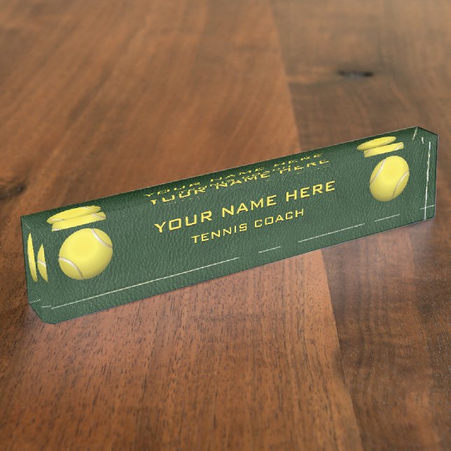 Porte-nom Entraîneur de tennis (Taille)