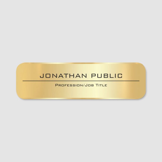 Porte-nom Épingle De Sécurité Des Employés De L'Entreprise O (Devant)