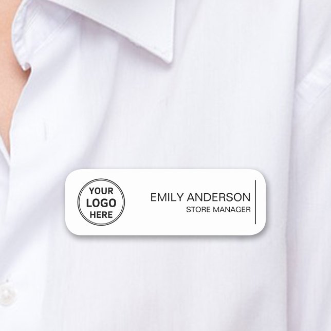 Porte-nom Épingle de sécurité magnétique de l'employé (Custom Logo Employee Magnetic Safety Pin Name Tag)