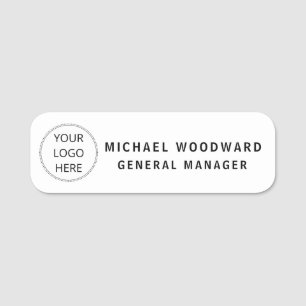 Porte-nom Épingle de sécurité magnétique employé avec logo p