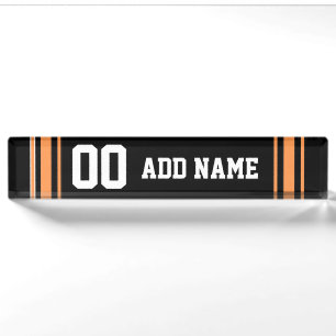 Porte-nom Équipe Jersey avec nom et numéro personnalisés