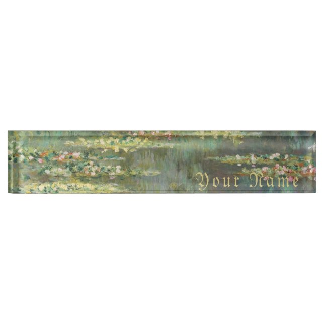 Porte-nom Étang Claude Monet de nénuphar (Devant)
