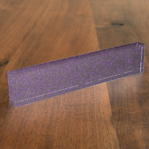 Porte-nom étoiles lilas en violet