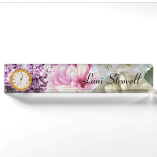 Porte-nom Fancy Floral Desk Nom Plaque