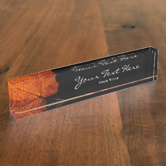 Porte-nom Feuille majestueuse