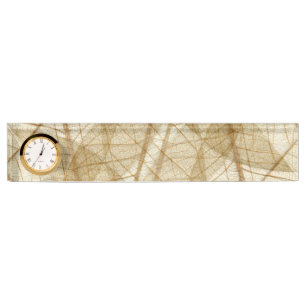 Porte-nom Feuilles de dentelle de crème pâle rustique