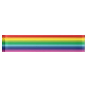 Porte-nom Fierté arc-en-ciel couleurs lgbtq lgbt gay Pannea