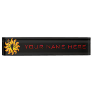 Porte-nom Fiery Scorpio