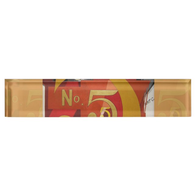 Porte-nom Figure de Cudern Art moderne (Devant)