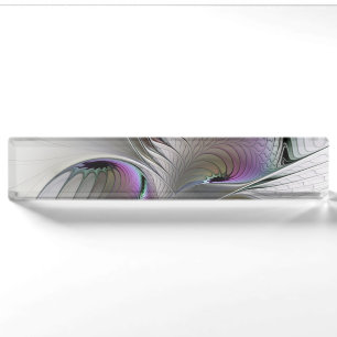Porte-nom Figure de fantaisie abstraite moderne timide Art f
