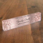 Fille Glittery Rose Gold Faux Foil