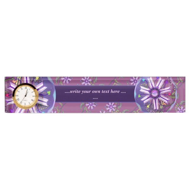 Porte-nom Fleur dans le désert (Devant)