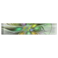 Fleur de Fantaisie Abstraite Moderne Fractale Colo