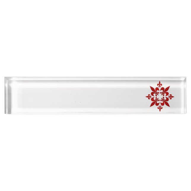Porte-nom Fleur de Lis (Devant)