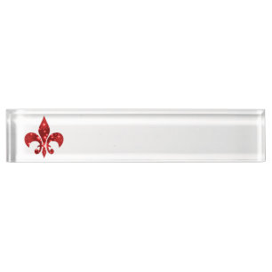 Porte-nom Fleur de Lis