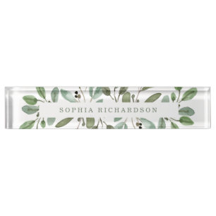 Porte-nom Foliage minimaliste