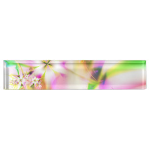 Porte-nom fractale florale