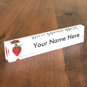 Porte-nom Fraise