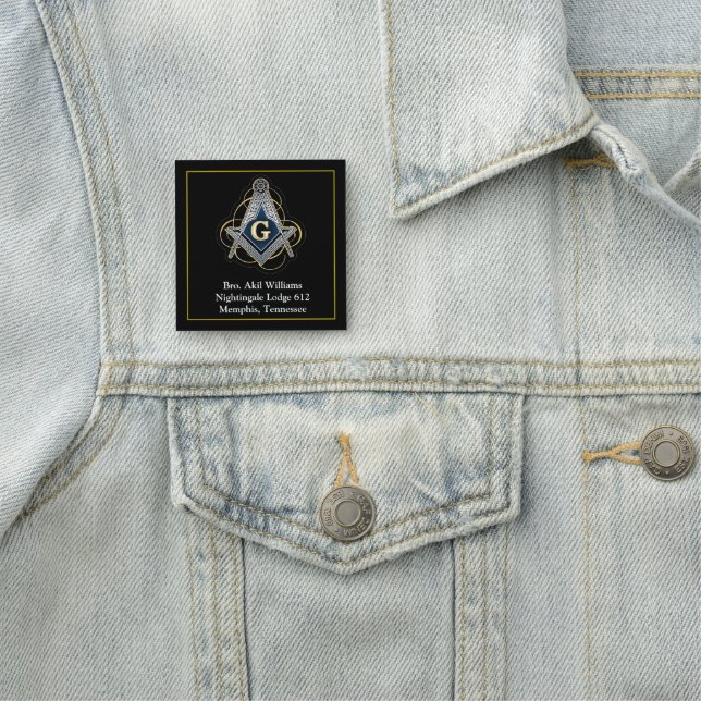 Porte-nom Freemason (En situation)