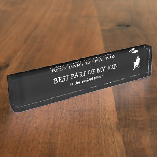 Porte-nom Funny Guys Bureau Nom du bureau Plate Accessoire