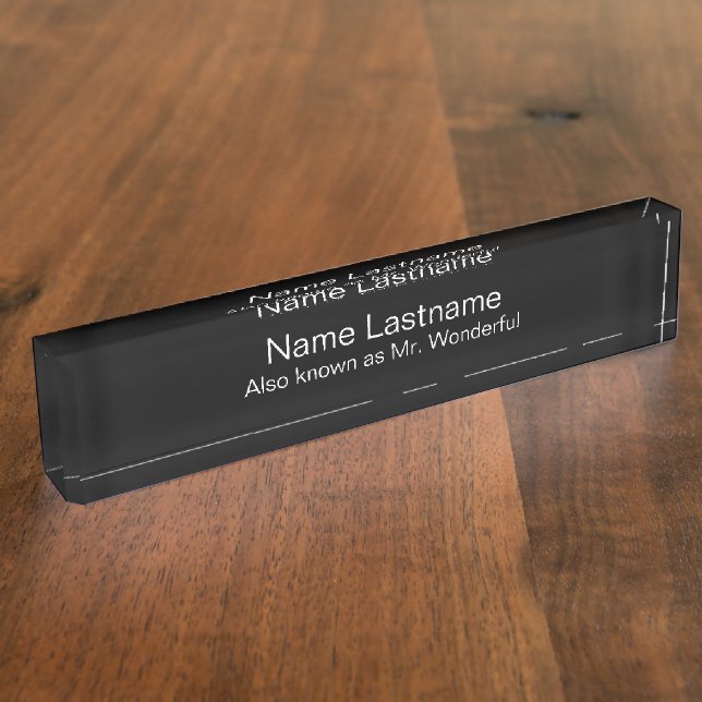 Porte-nom Funny Office Executive (Taille)