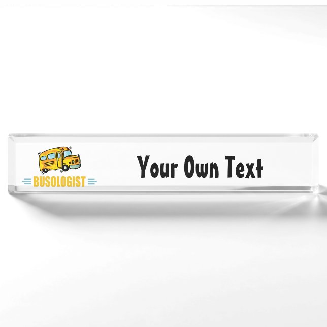 Porte-nom Funny School Bus (Devant)