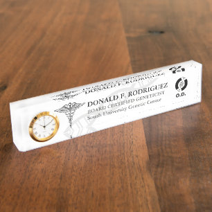 Porte-nom Généticien du biologiste personnalisé