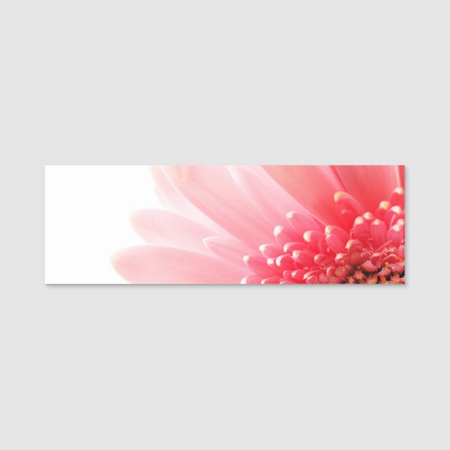 Porte-nom Gerbera marguerite rose (Devant)