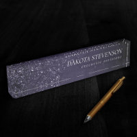Glimmery Indigo Grunge | Midnight Purple Damask