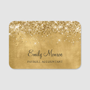 Porte-nom Glitter Gold