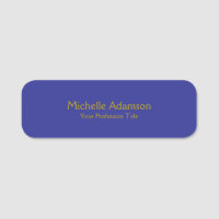 Gold & Deep Blue Color Professionnel Plat moderne