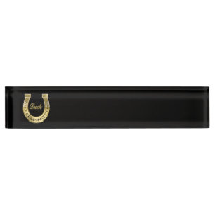 Porte-nom Golden horseshoe