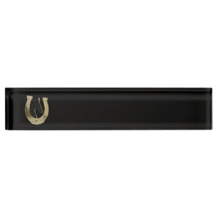 Porte-nom Golden horseshoe
