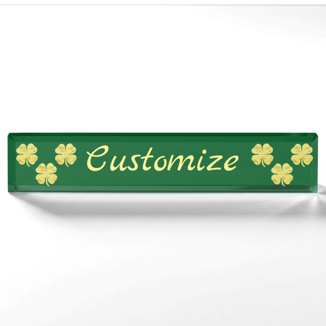 Porte-nom Golden Shamrocks Thunder_Cove (Devant)