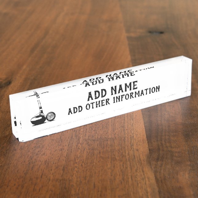 Porte-nom Golf Ball et Club (Taille)