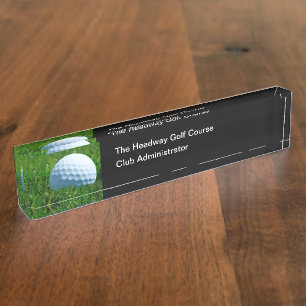 Porte-nom Golf Club Professional