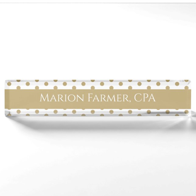 Porte-nom Grand cadeau ! ! Plaque de nom comptable CPA custo (Devant)