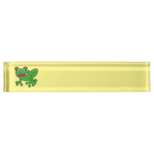 Porte-nom Grenouille drôle