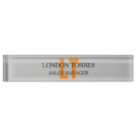 Gris gris monogramme attrayant